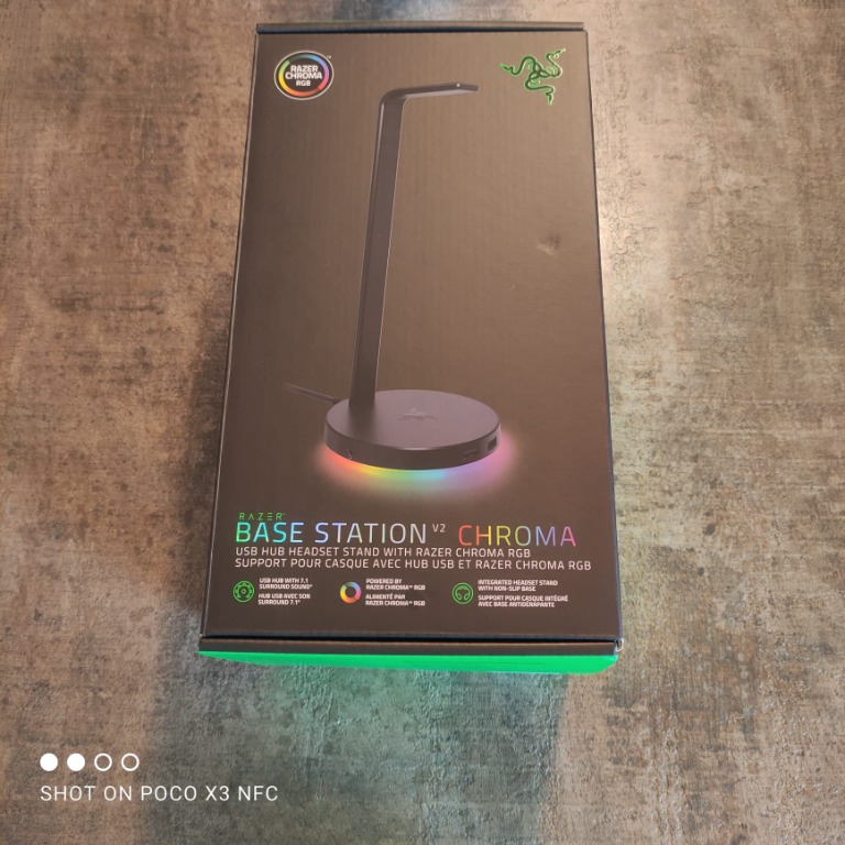 (9.9/10) - RAZER Base Station V2 Chroma RGB Black Headset Stand USB Hub ...
