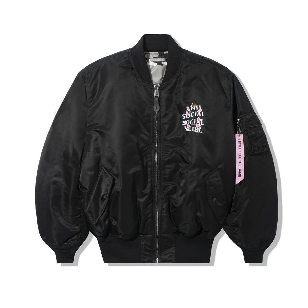 新品 ASSC × アルファインダストリーズ MA-1 ジャケット黒 S 希少 www