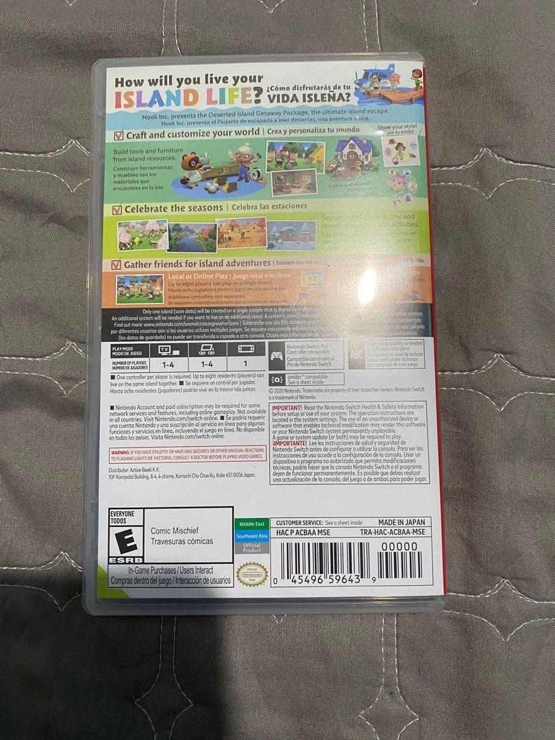 Animal Crossing New Horizons Nintendo Switch Game, Video Gaming, Video ...