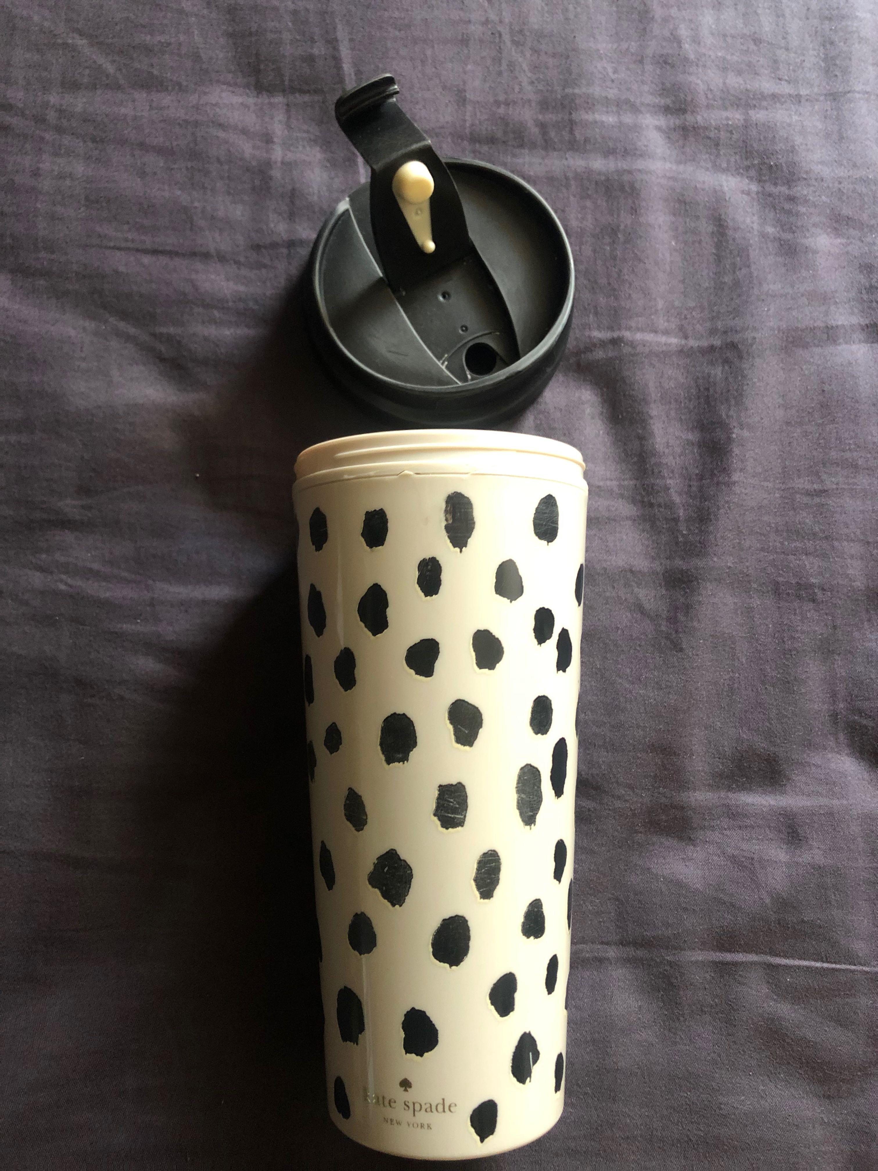 kate spade flamingo dot thermal mug