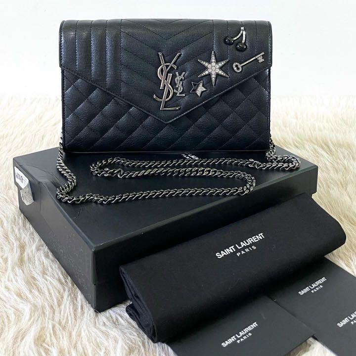 Authentic YSL WOC Monogram Chain Wallet, Luxury, Bags & Wallets on Carousell