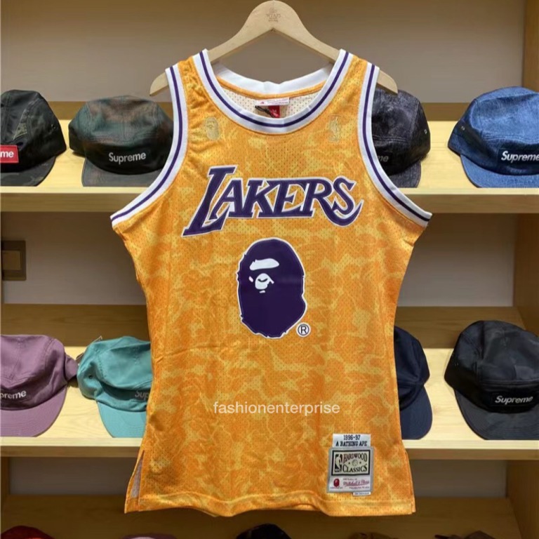 Lakers bathing ape jersey discount
