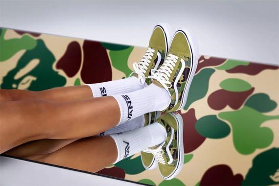 Bape x vans old skool custom clearance