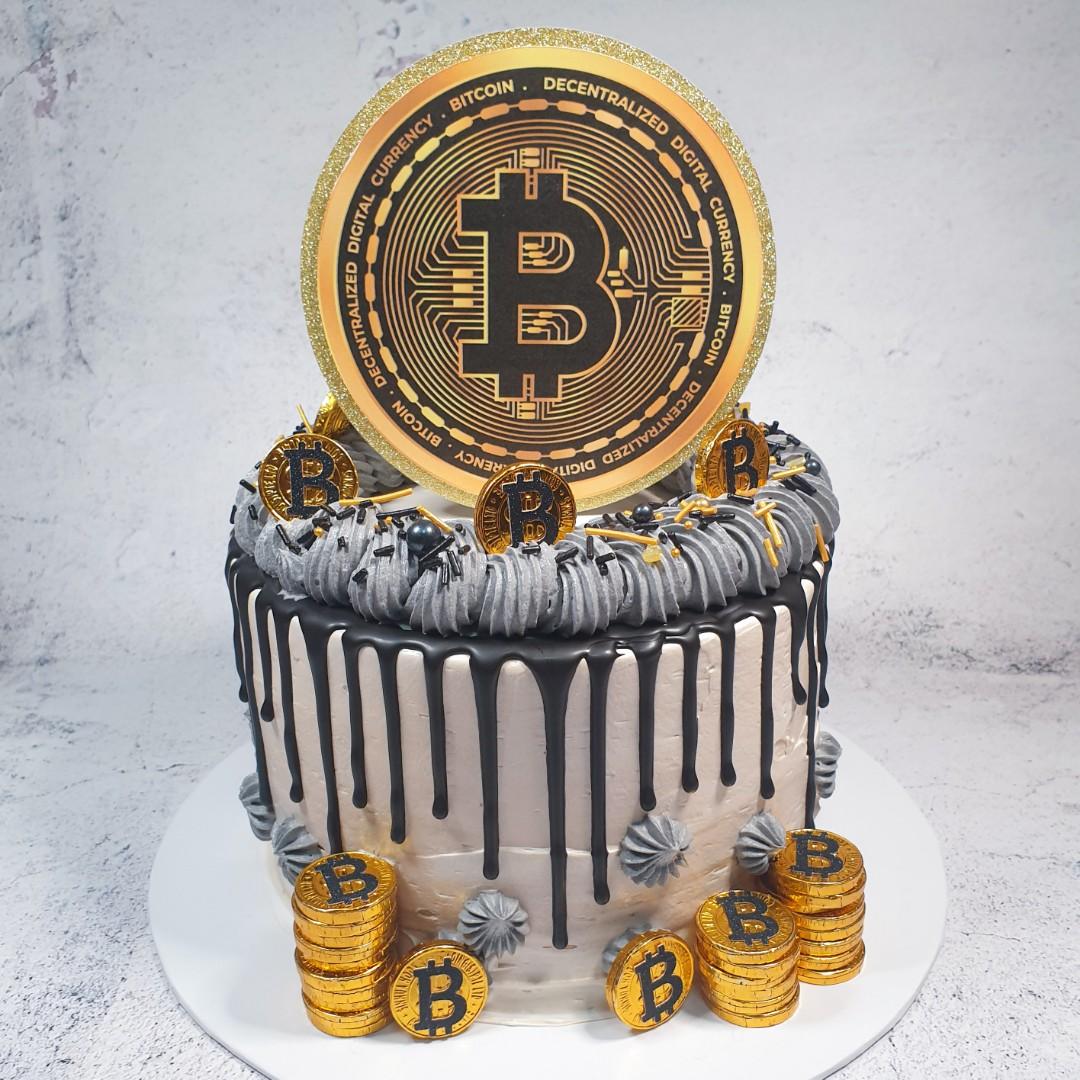 BTC edible cake topper muffin party decoration birthday coin collector... |  eBay