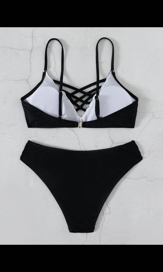 Black bikini set, Women's Fashion, Swimwear, Bikinis & Swimsuits on