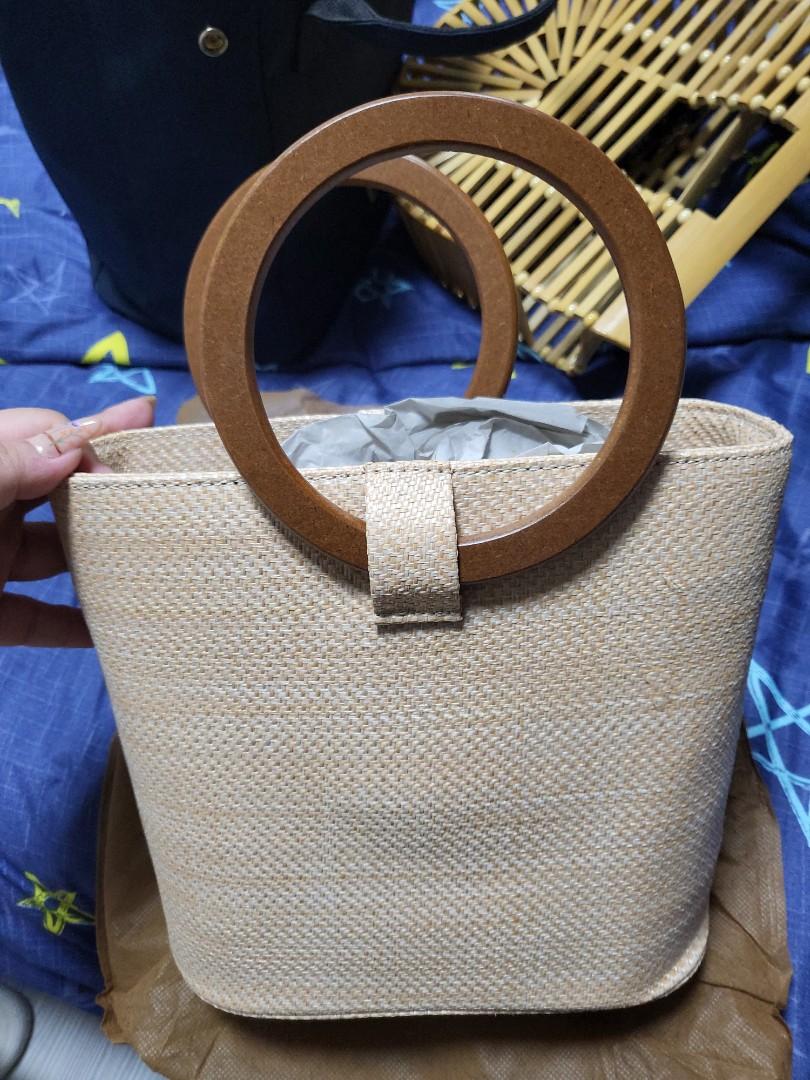 Rattan bag with handle online
