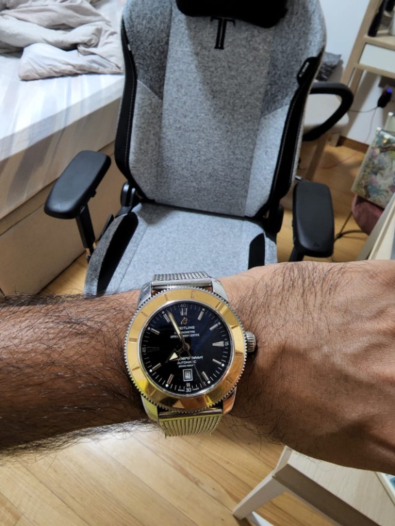Breitling superocean heritage gold shop