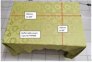 Buffet Table Covers 152x265cms or 60"x104" (2pcs)