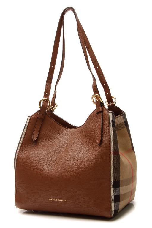 Burberry the Canter leather tote bag, 名牌, 手袋及銀包- Carousell