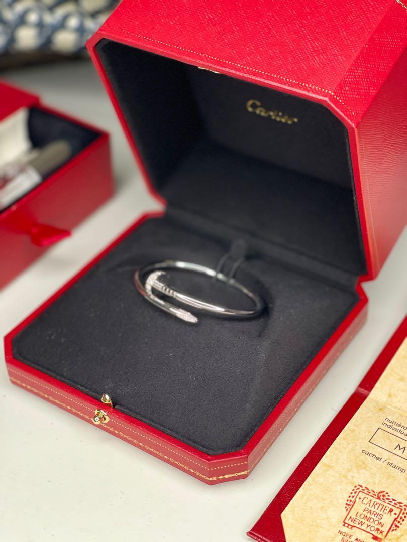 Cartier Juste un Clou White Gold Diamond bracelet Luxury