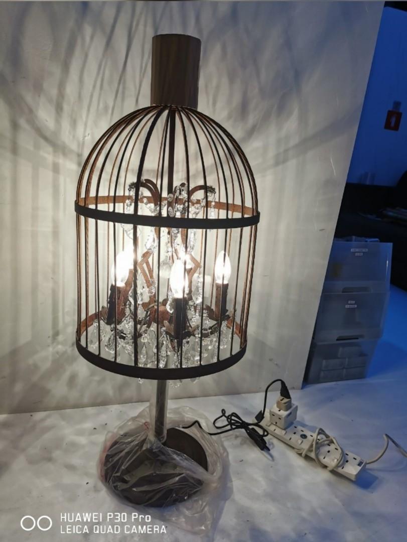 bird cage table lamp