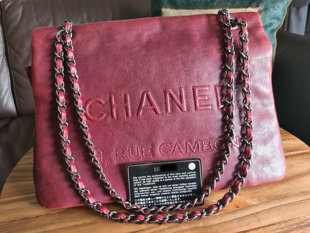 What Goes Around Comes Around Chanel Burgundy Caviar Timeless CC