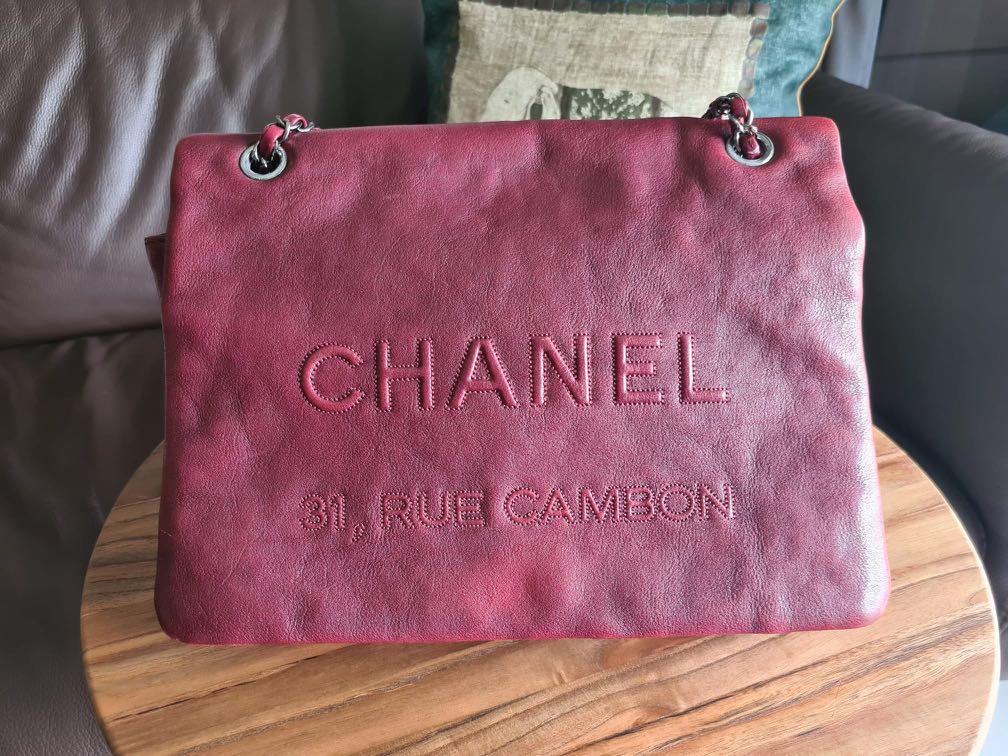 Chanel Calfskin 31 Rue Cambon Flap Shoulder Bag Burgundy, Women's Fashion,  Bags & Wallets, Shoulder Bags on Carousell