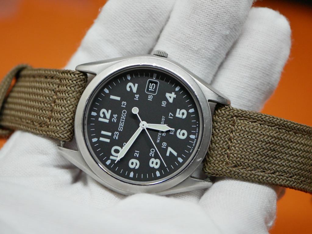 CHEAPEST Seiko Military Style Field Quartz Watch 7n42 8070 SOLD