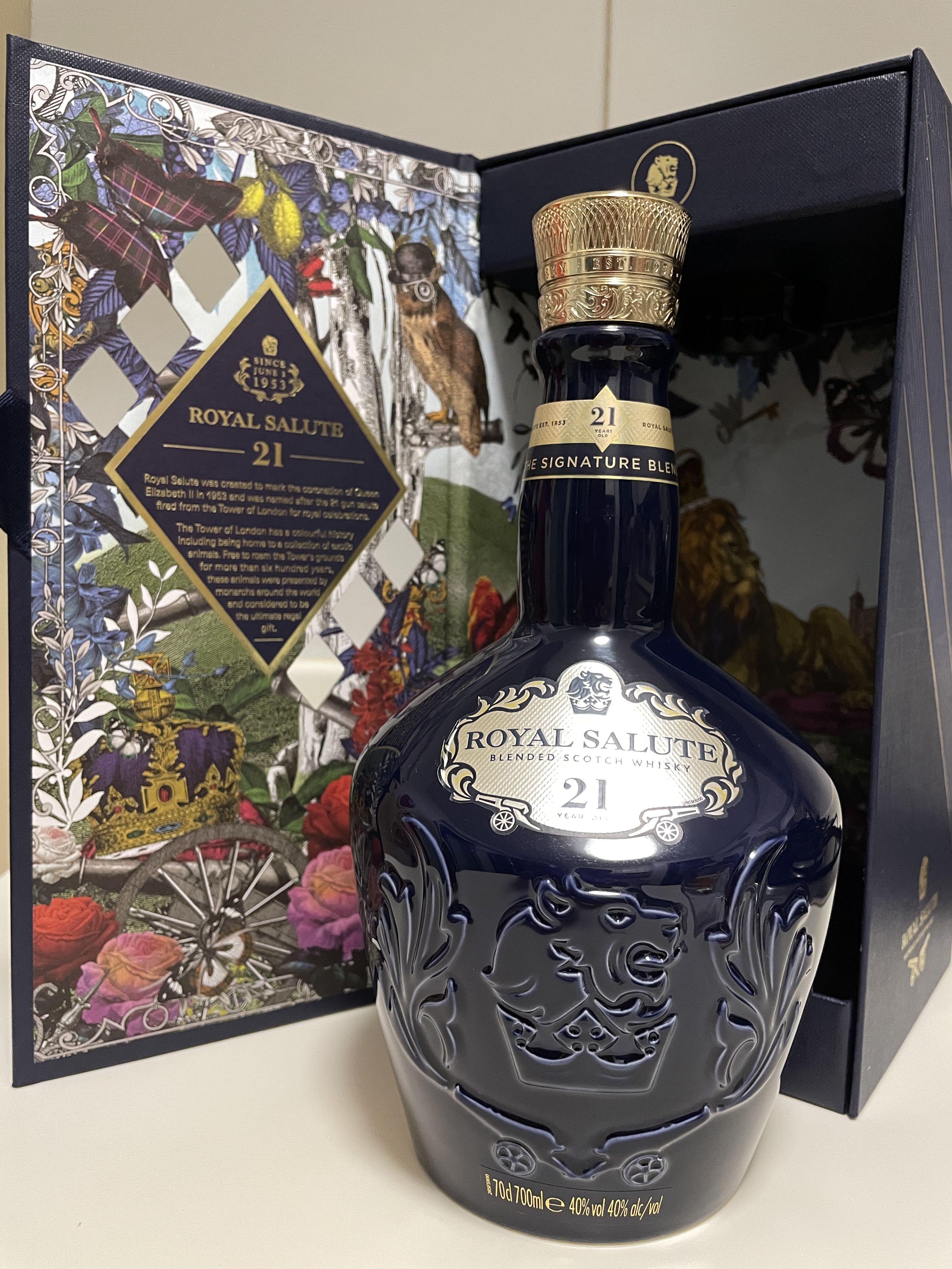 Chivas Regal Royal Salute 21 Years (Empty bottle only with box), Food ...