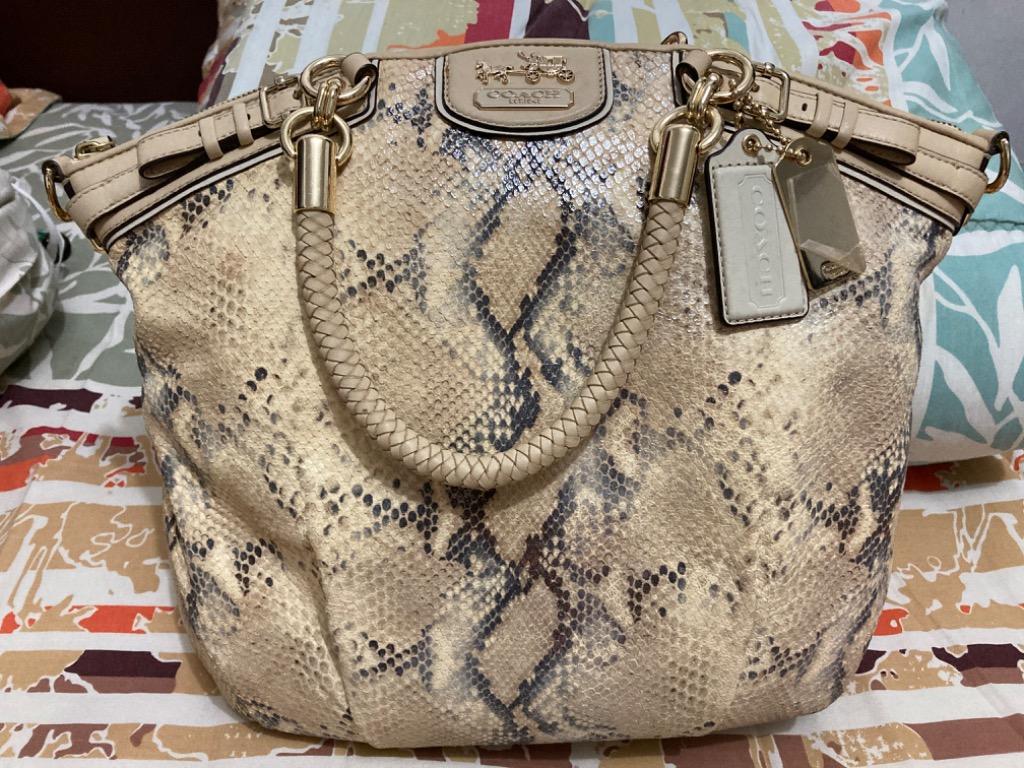 Coach madison 2025 python bag