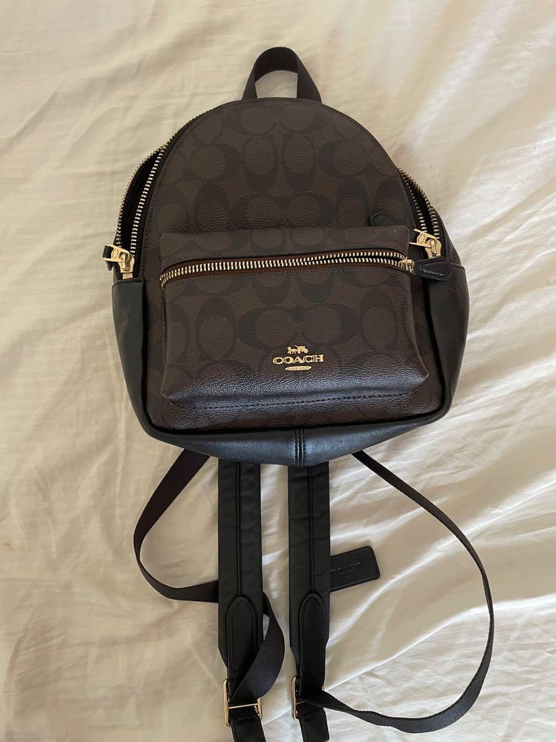 Coach mini hot sale charlie backpack review