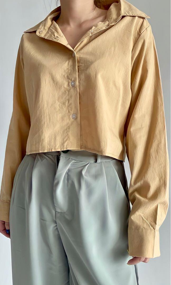 Crop Linen Shirt (Kemeja Crop Linen 