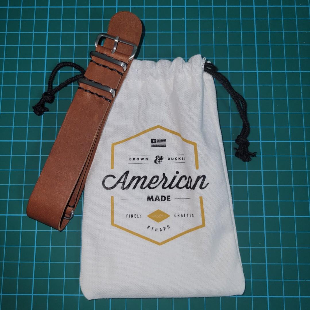 Kangaroo leather nato cheap strap