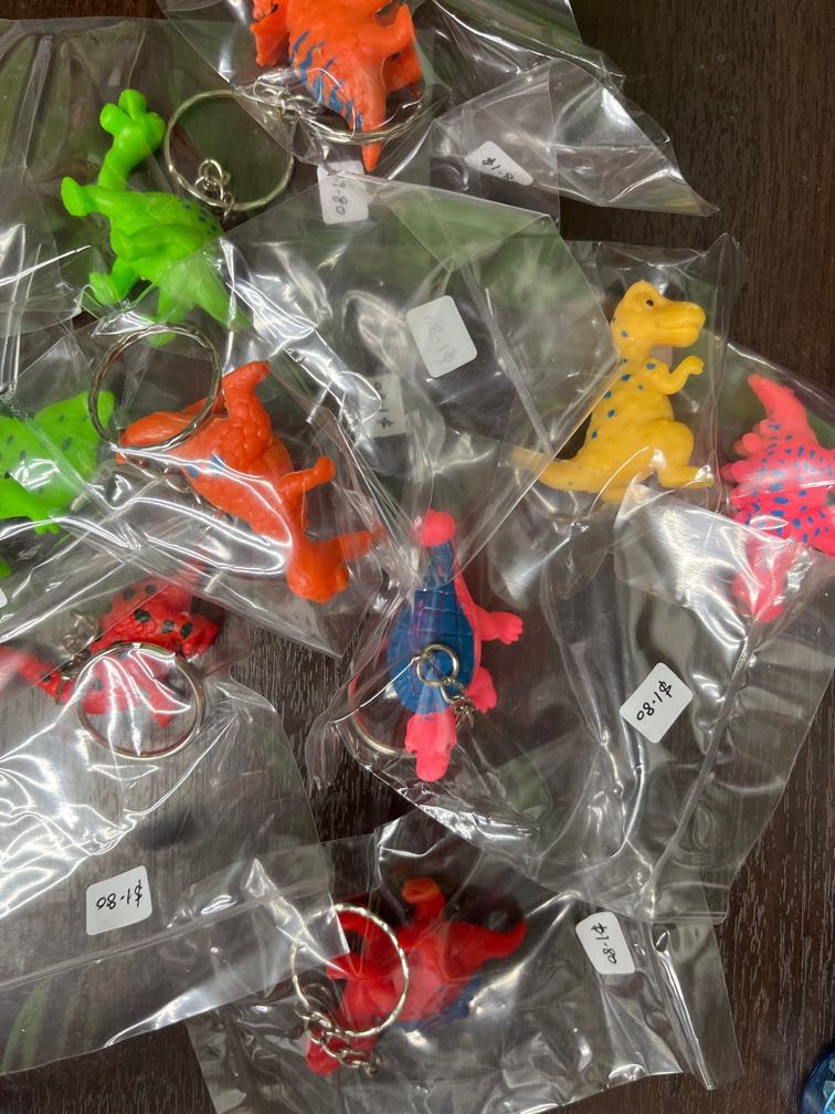 Dinosaurs keychains, Hobbies & Toys, Toys & Games on Carousell