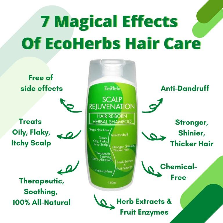 EcoHerbs Ginseng Serum Complete Set For Hair Loss, Dandruff, Dry/Oily