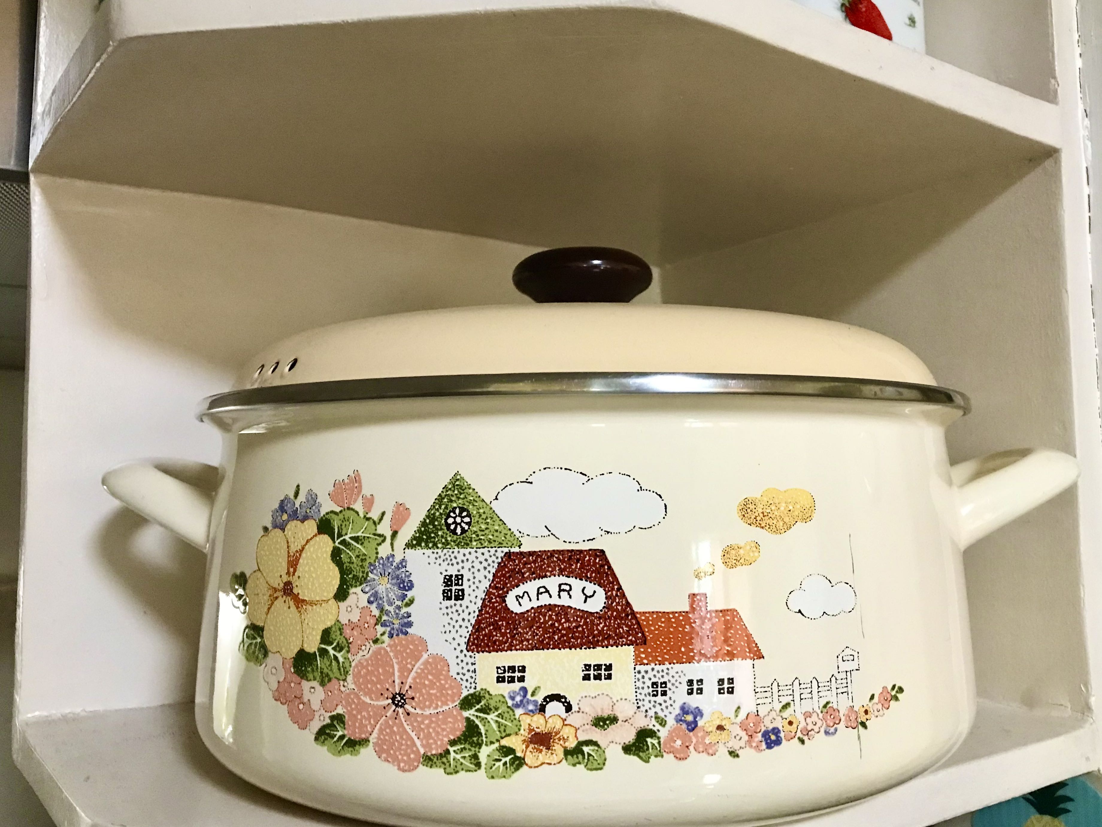 Ejiry Japan Enamel Cookware/ Large Pot, Furniture & Home Living