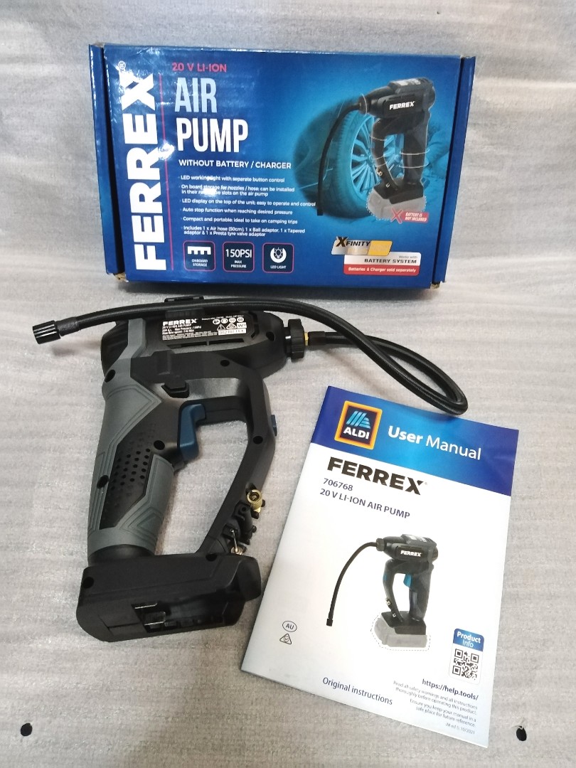 Ferrex shop cordless inflator