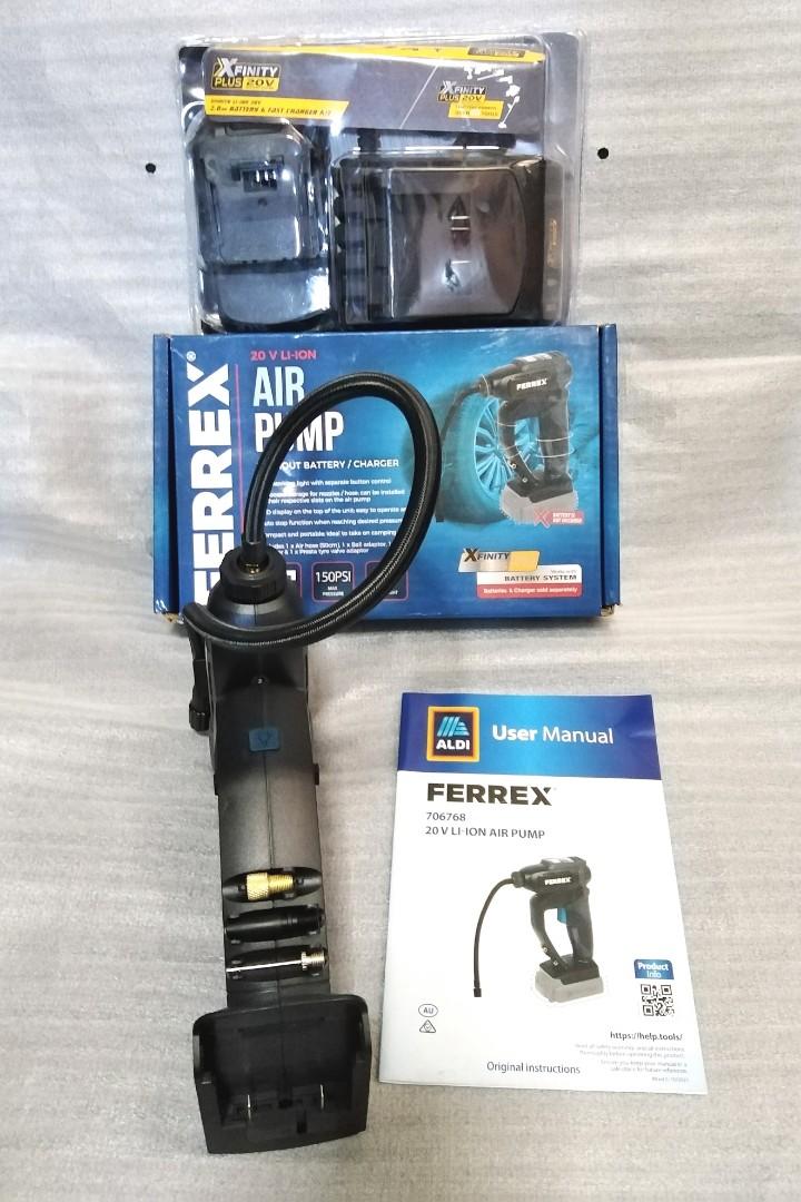 Ferrex Workzone Gardenline Heavy Duty 20V LIION New Model Cordless Rechargeable Digital Auto