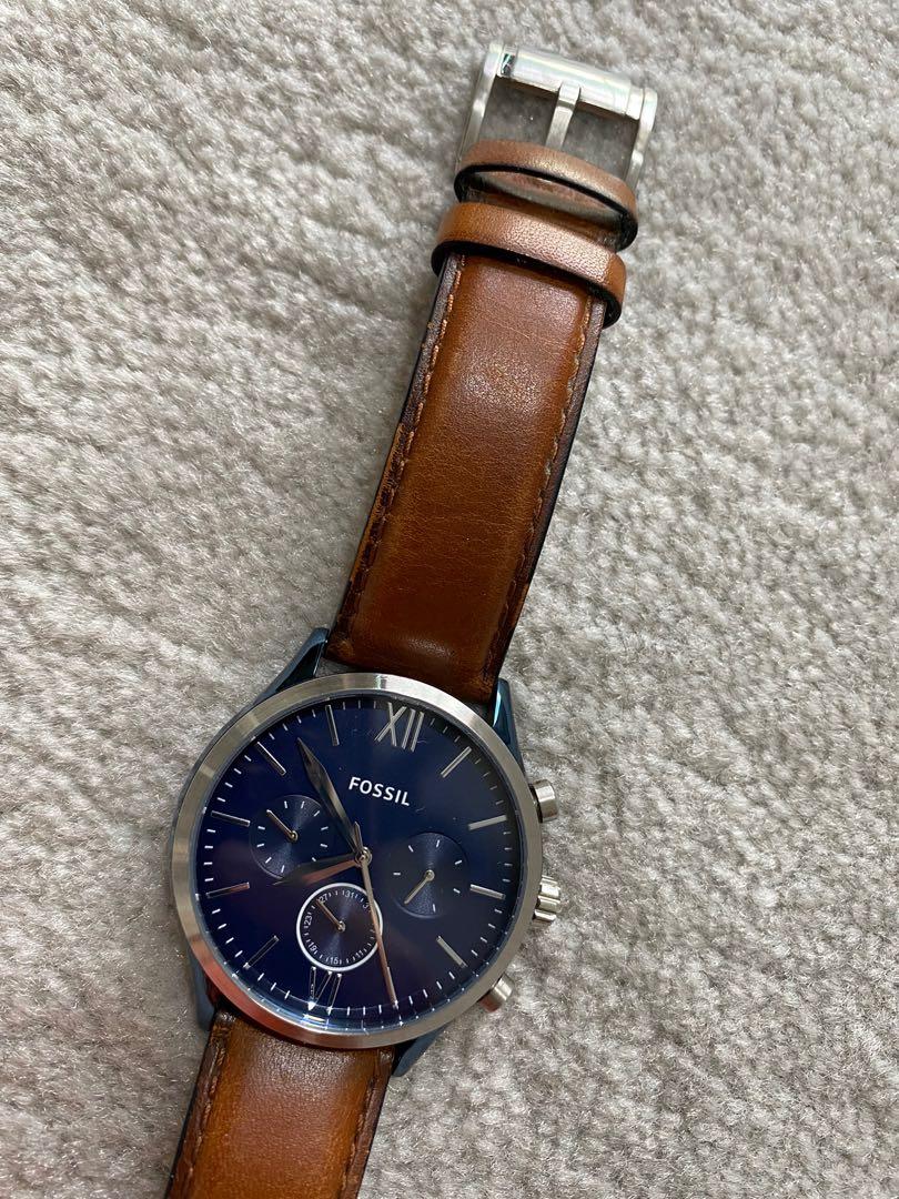 Fenmore midsize multifunction store luggage leather watch