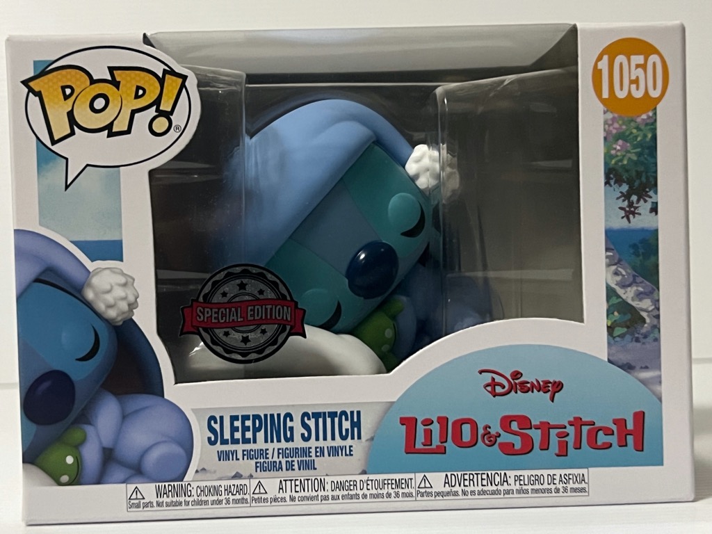 Funko POP! Sleeping Stitch #1050, Hobbies & Toys, Toys & Games on