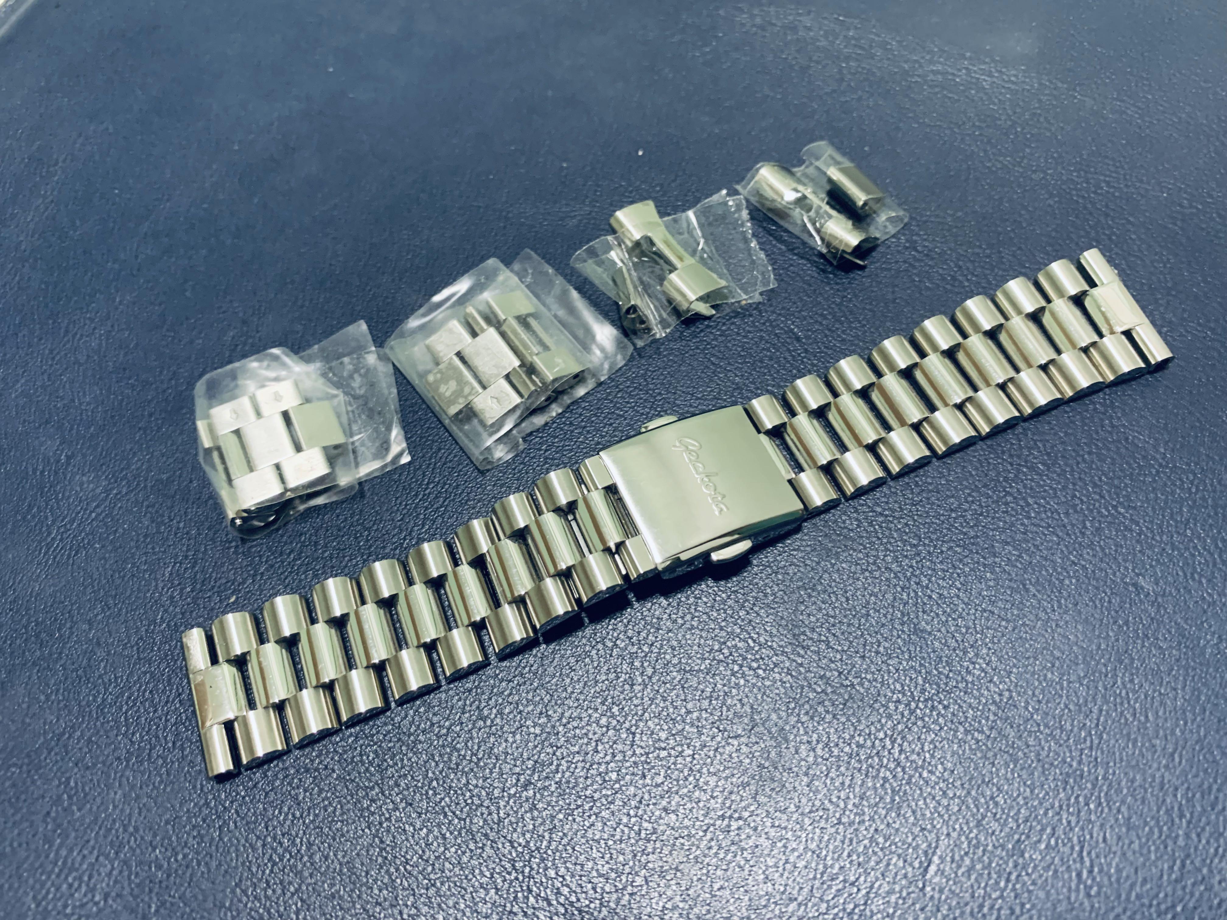 Geckota kirkstead stainless steel watch sales strap