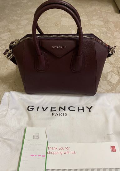 Givenchy Antigona Small Oxblood burgundy