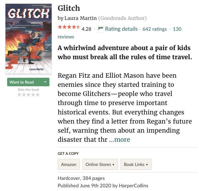 Glitch Laura Martin (genre middle grade fantasy), Hobbies & Toys