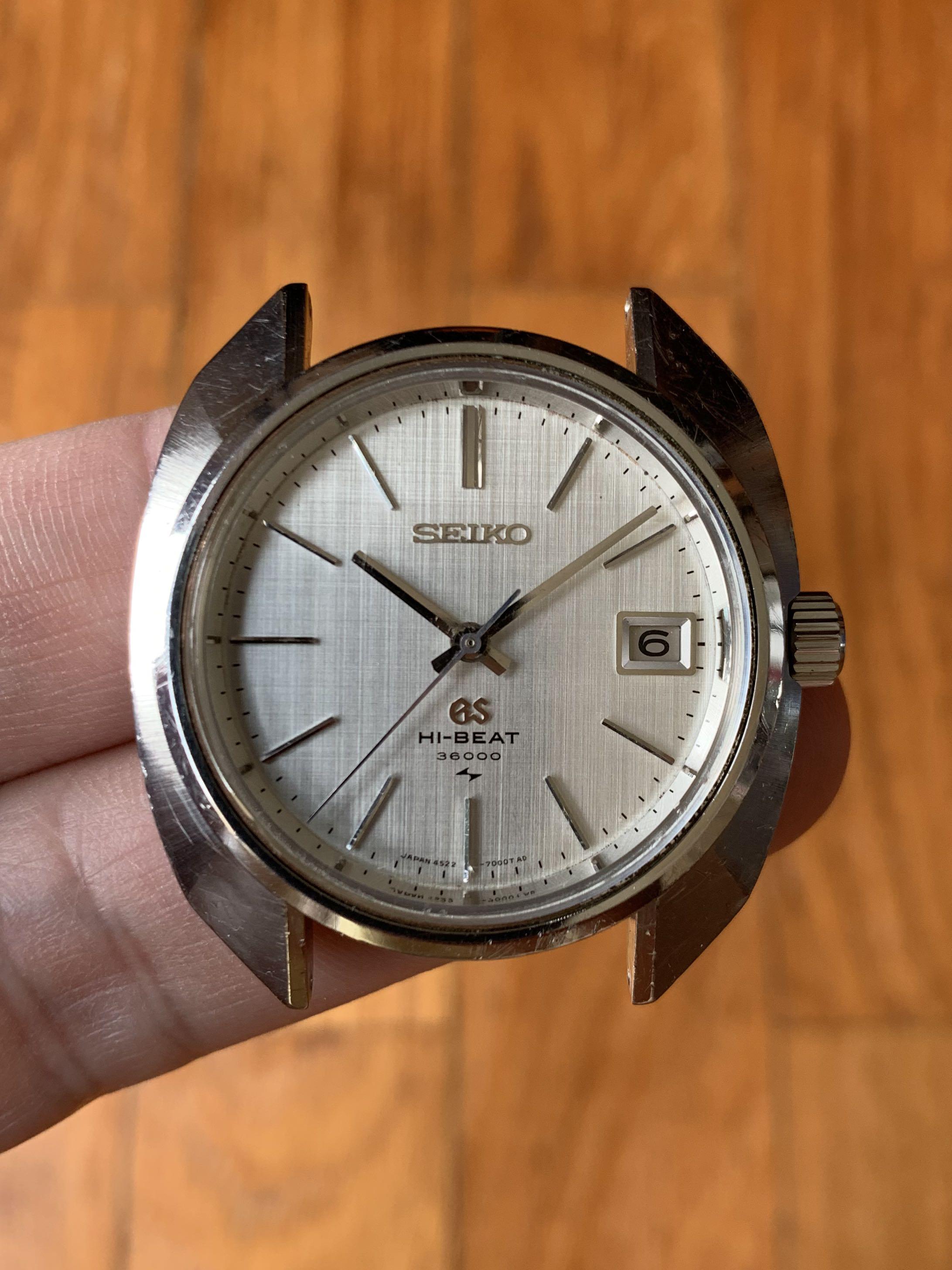 Grand Seiko 4522-7000 with White Linen Dial, Men's Fashion, Watches &  Accessories, Watches on Carousell