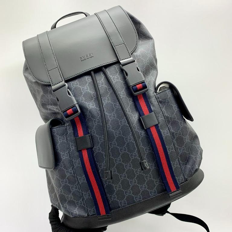 Gucci GG Black Supreme Backpack 495563