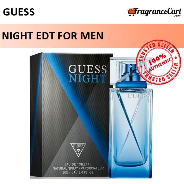 Guess Night EDT for Men 100ml Eau de Toilette Blue Brand New 100 Authentic Perfume Fragrance Beauty Personal Care Fragrance Deodorants on Carousell
