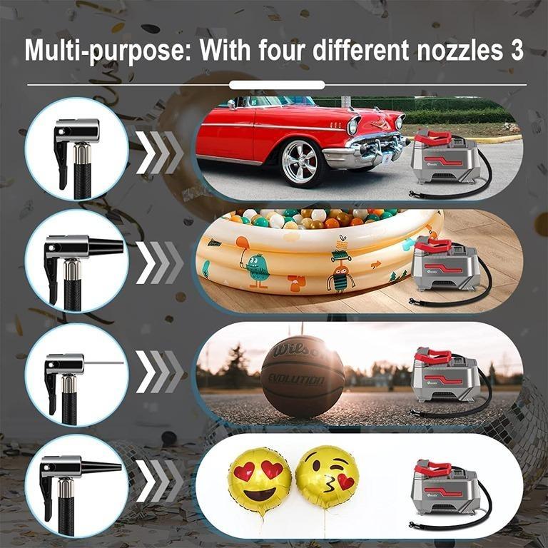 H3059 Reesibi 12V 230V Tyre Inflator Air Compressor 150PSI 10.3bar AC