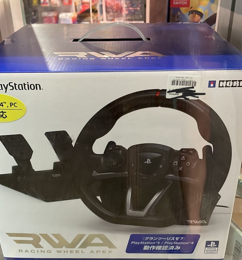 Hori apex steering wheel ps4/ps5/pc, Video Gaming, Video Game Consoles, PlayStation on Carousell