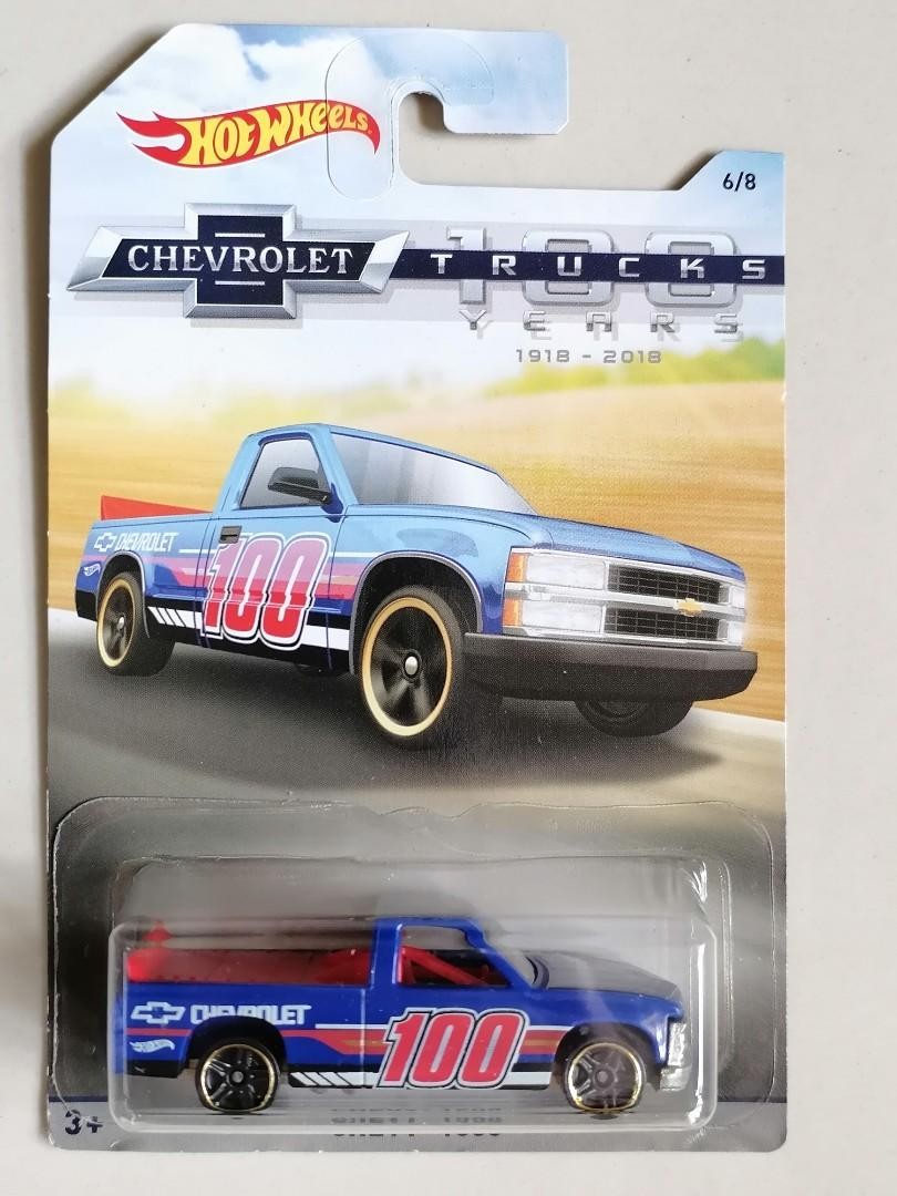 2018  Hot wheels 100 years Silverado Chevy Truck Only-1 Rare Nice Shape 