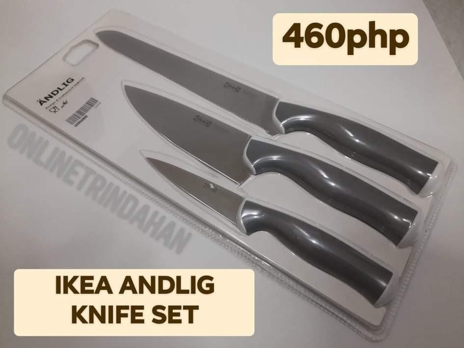 IKEA Andlig Knife Set (3pcs), Furniture & Home Living, Kitchenware