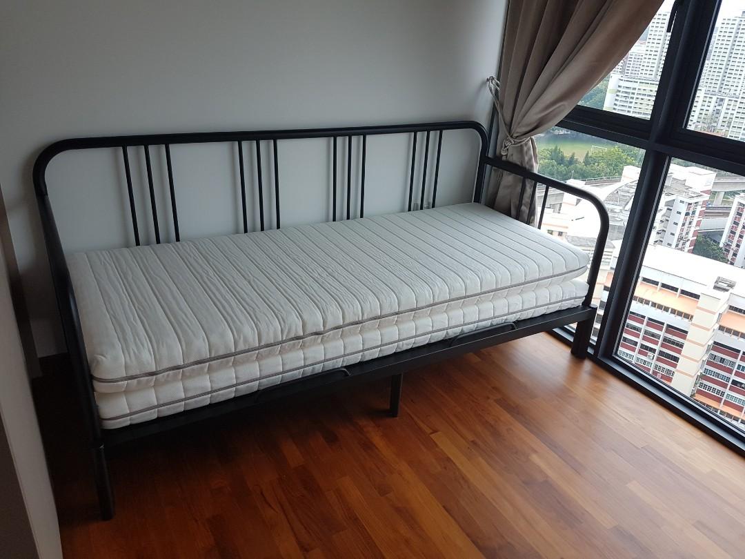 Ikea FYRESDAL Daybed with 2 mattresses, Furniture & Home Living