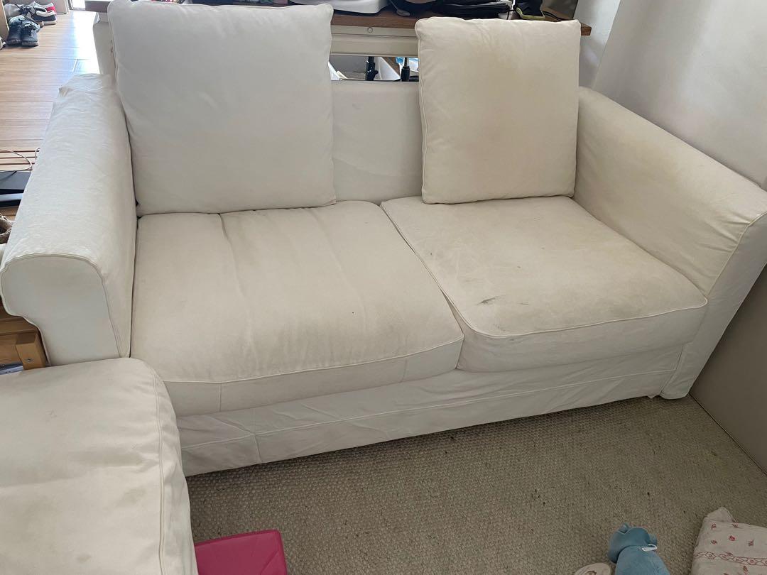 Ikea gronlid 2 seater, ottoman, extra covers, Furniture & Home Living