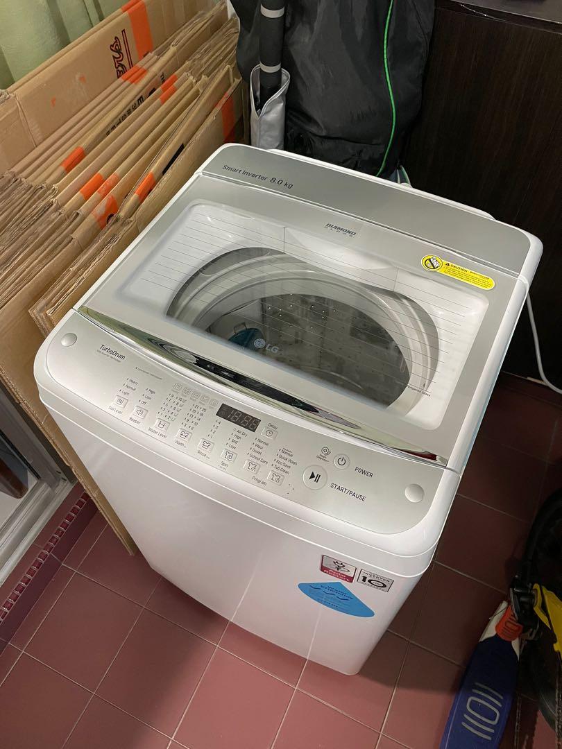 LG T2108VSAW Top Load Washer 8kg, TV & Home Appliances, Washing