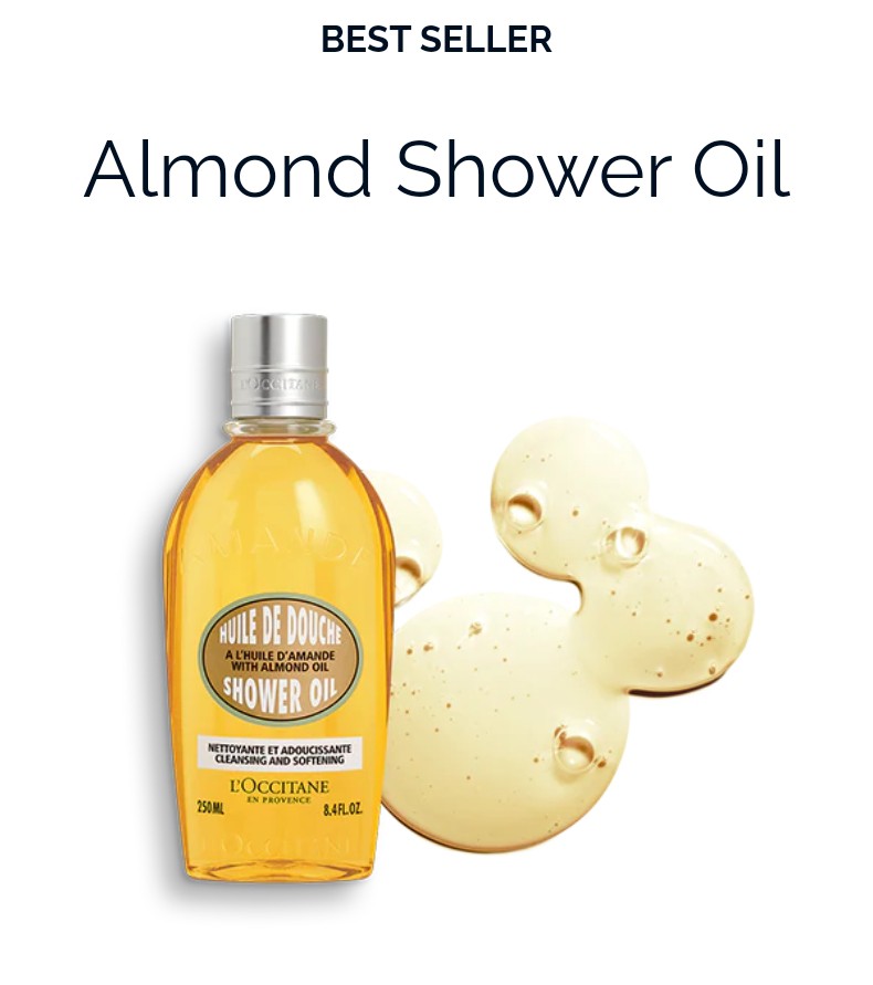 Loccitane Almond Shower Oil 250ml, Health & Beauty, Skin, Bath, & Body