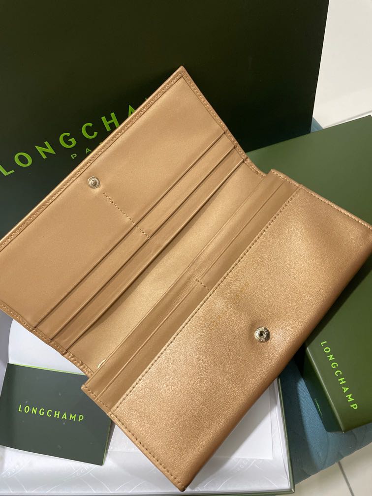 Longchamp Long Wallet Gold Honore Luxury Bags Wallets on Carousell