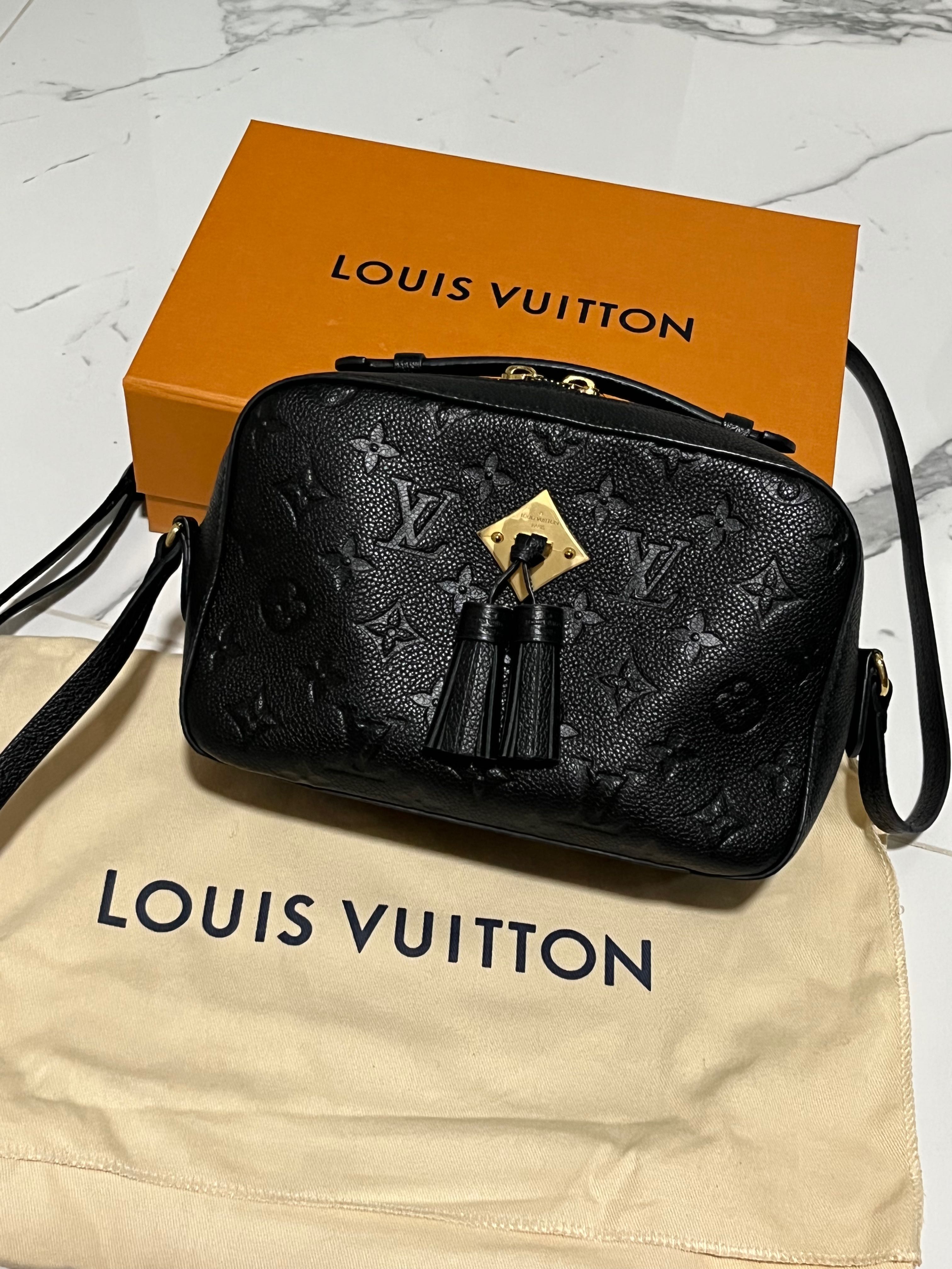 Louis Vuitton Saintonge Black Monogram (10/10), Women's Fashion, Bags ...