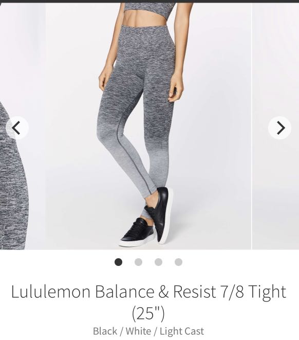 Lululemon Blue/Gray Ombré Balance & Resist 7/8 Tight Yoga Leggings