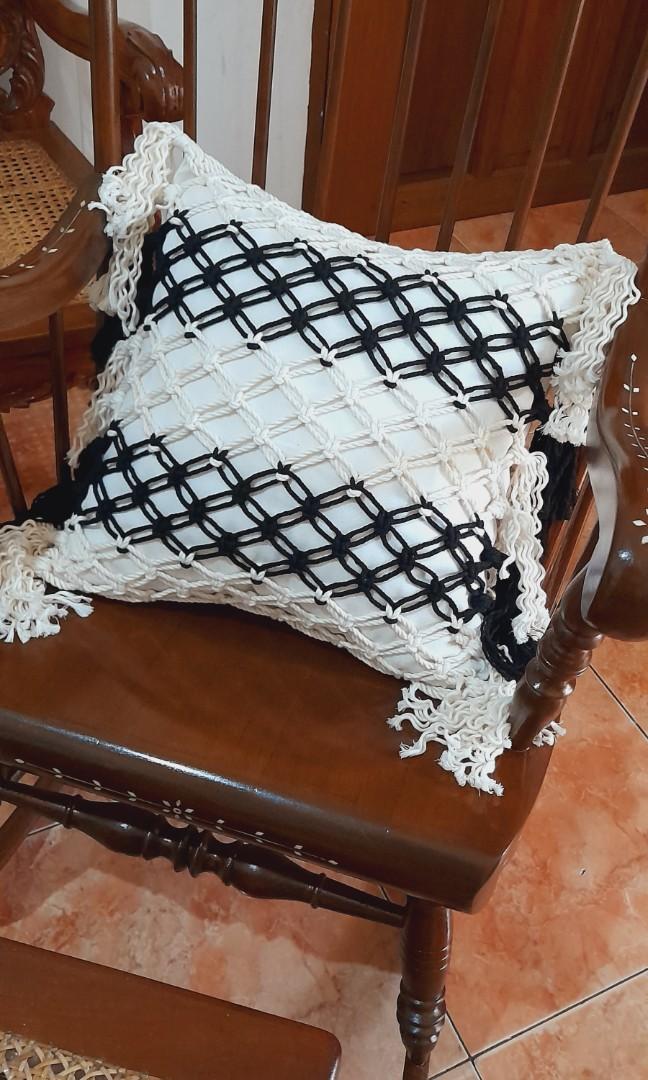 Macrame pillow 2tone 18x18inches (Category: Cushions & Throws) located in Binan City. Submitted by relizas_modern_macrame (Listing ID 1147579762, Image 3). Description: .