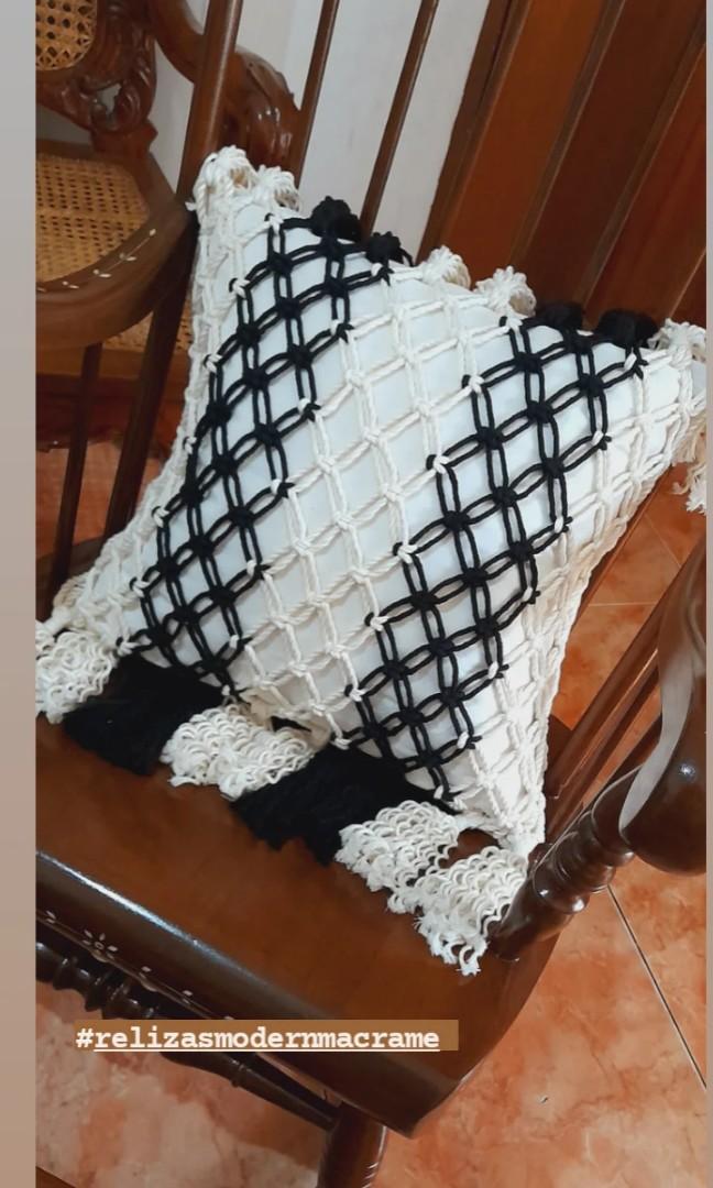 Macrame pillow 2tone 18x18inches (Category: Cushions & Throws) located in Binan City. Submitted by relizas_modern_macrame (Listing ID 1147579762, Image 2). Description: .