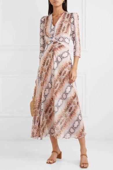 MAJE SNAKE PRINT REPENA DRESS Women s Fashion Dresses Sets